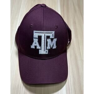 Zephyr‎ Z-Fit Sz M/L Texas A&M Aggies TAMU Cap Hat Maroon Gig ‘Em EUC